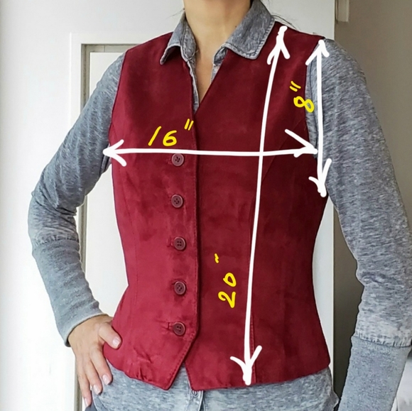 BNWT DANIER Vintage Suede Vest, XS - Picture 8 of 8